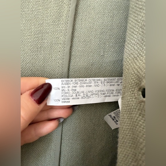Zara Women's Sage Green Blazer Coat - Picture 11 of 14